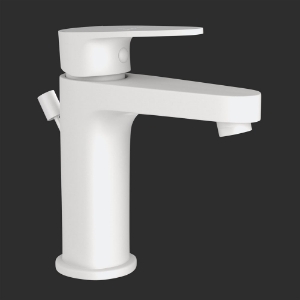 Picture of Single Lever Basin Mixer - White Matt