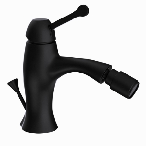 Picture of Single Lever 1-Hole Bidet Mixer with Popup Waste System - Black Matt