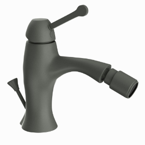 Picture of Single Lever 1-Hole Bidet Mixer with Popup Waste System - Graphite