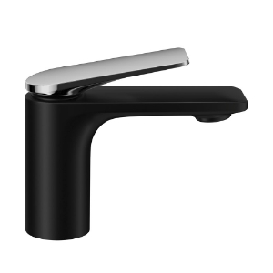 Picture of Single Lever Basin Mixer - Lever: Black Chrome | Body: Black Matt