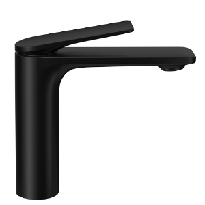 Picture of Single Lever Extended Basin Mixer - Black Matt