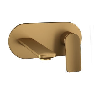 Picture of Exposed Part Kit of Single Lever Basin Mixer Wall Mounted - Gold Matt PVD