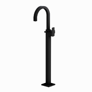 Picture of Exposed Parts of Floor Mounted Single Lever Bath Mixer - Black Matt