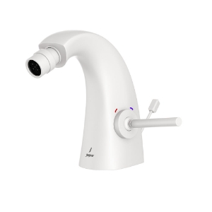 Picture of Joystick 1-Hole Bidet Mixer - White Matt