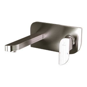 Picture of Exposed Part Kit of Single Lever Basin Mixer Wall Mounted - Stainless Steel