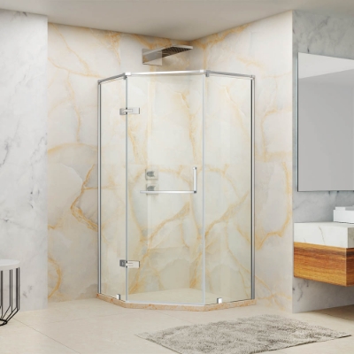 Picture of Pentagonal shaped corner enclosure - (Width : 1000x1000)