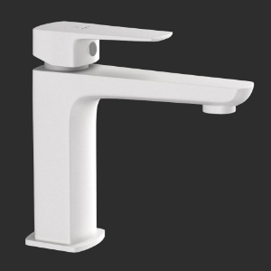 Picture of Single Lever Basin Mixer -White Matt