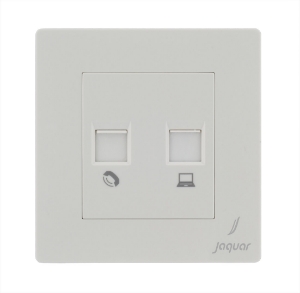 Picture of Telephone & Computer Socket - White