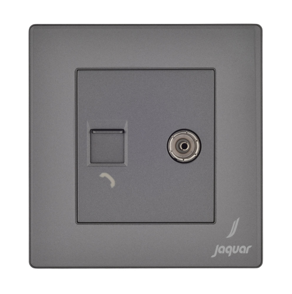 Picture of Television & Telephone Socket - Grey