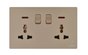 Picture of 13A Universal Switched Socket With Indicator - Gold