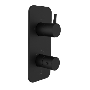 Picture of Aquamax Exposed Part Kit of Thermostatic Shower Mixer   - Black Matt