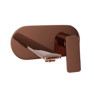 Picture of Exposed Part Kit of Single Lever Basin Mixer Wall Mounted - Blush Gold PVD