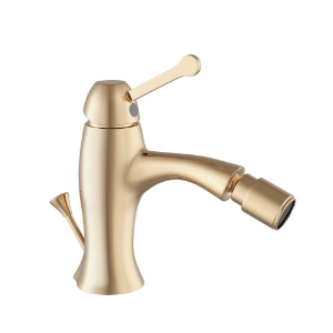 Picture of Single Lever 1-Hole Bidet Mixer with Popup Waste System - Auric Gold