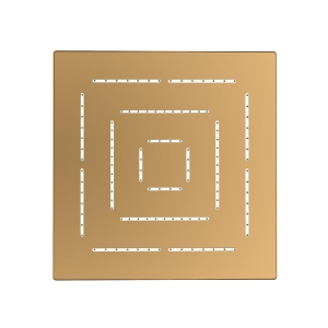 Picture of Square Shape Single Flow Maze Overhead Shower - Gold Matt PVD