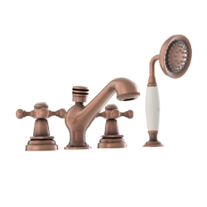 Picture of 4-Hole Bath Tub Mixer - Antique Copper