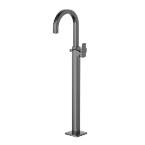 Picture of Exposed Parts of Floor Mounted Single Lever Bath Mixer - Black Chrome