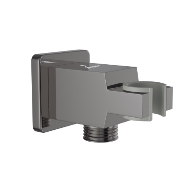 Picture of Wall Outlet with Shower Hook - Black Chrome