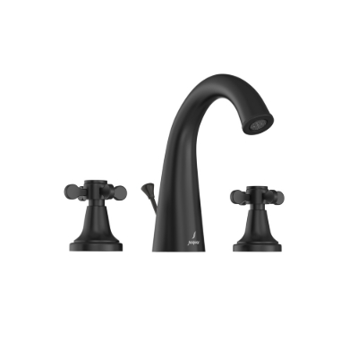 Picture of 3-Hole Basin Mixer with Popup Waste System - Black Matt