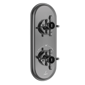 Picture of Aquamax Thermostatic Shower Mixer - Black Chrome