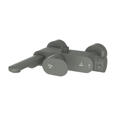 Picture of Exposed Thermostatic Bath & Shower Mixer - Graphite