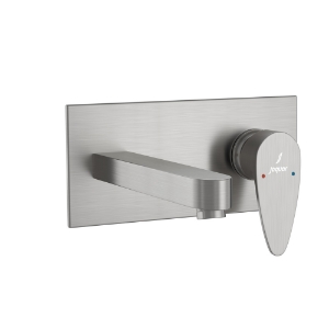 Picture of Exposed Part Kit of Single Lever Basin Mixer Wall Mounted - Stainless Steel