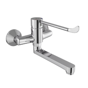 Picture of Single Lever Surgical Purpose Elbow Action Sink Mixer (Wall Mounted) - Chrome