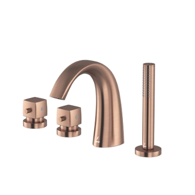 Picture of Thermostatic Bath and Shower Mixer - Antique Copper