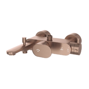 Picture of Exposed Thermostatic Bath & Shower Mixer 3-in-1  System - Antique Copper