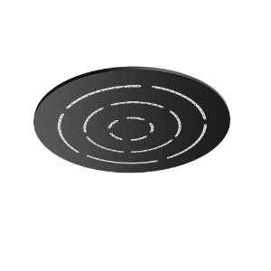 Picture of Round Shape Single Flow Maze Overhead Shower - Black Matt