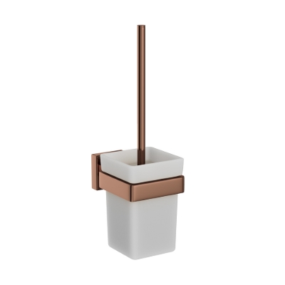 Picture of W.C. Brush Holder - Blush Gold Bright PVD