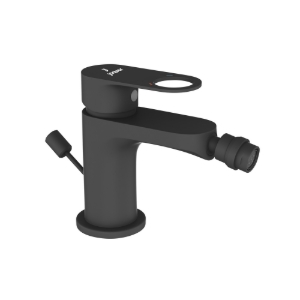 Picture of Single Lever 1-Hole Bidet Mixer with Popup Waste System - Black Matt