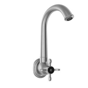 Picture of Sink Cock with Regular Swinging Spout - Stainless Steel