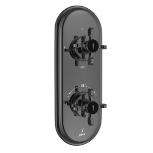 Picture of Aquamax Thermostatic Shower Mixer - Black Chrome