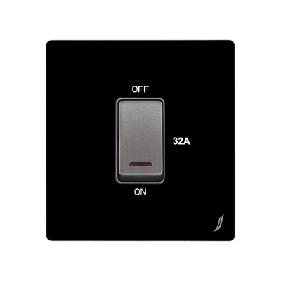 Picture of One Gang 32A Dp Switch - Black