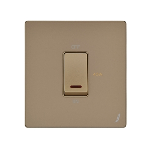 Picture of One Gang 45A Dp Switch - Gold