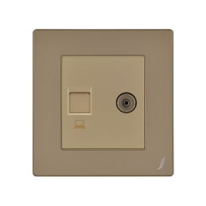 Picture of Television & Computer Socket - Gold