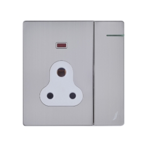 Picture of Three Pin Socket With Indicator And Big Switch