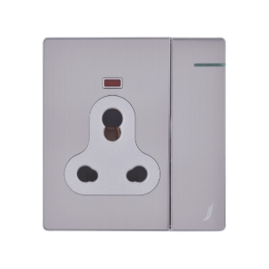 Picture of Three Pin Socket With Indicator And Big Switch