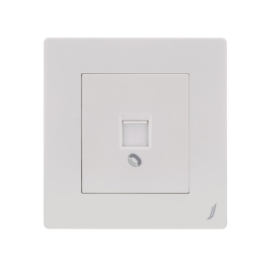 Picture of One Way Telephone Socket - White
