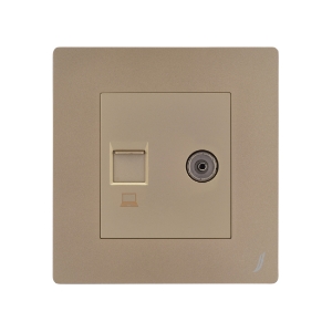 Picture of Television & Computer Socket - Gold