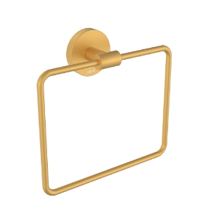 Picture of Towel Ring Square with Round Flange - Gold Matt PVD