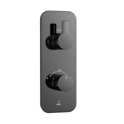 Picture of Aquamax Exposed Part Kit of Thermostatic Shower Mixer - Black Chrome