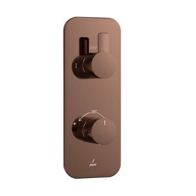 Picture of Aquamax Exposed Part Kit of Thermostatic Shower Mixer - Blush Gold Bright PVD