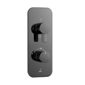 Picture of Aquamax Exposed Part Kit of Thermostatic Shower Mixer - Black Chrome