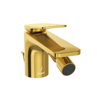 Picture of Single Lever 1-Hole Bidet Mixer with Popup Waste System - Gold Bright PVD