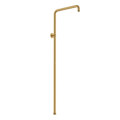 Picture of Exposed Shower Pipe with Hand Shower Holder - Gold Matt PVD