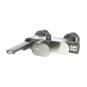 Picture of Exposed Thermostatic Bath & Shower Mixer - Stainless Steel
