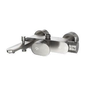 Picture of Exposed Thermostatic Bath & Shower Mixer 3-in-1  System - Stainless Steel