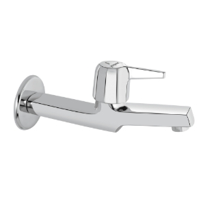 Picture of Long Body Bib Cock with Wall Flange