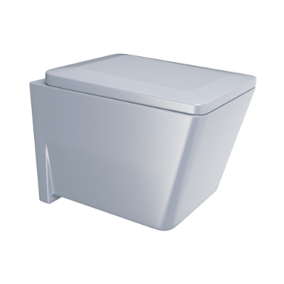 Picture of Rimless Blind Installation Wall Hung WC - Ice Blue Matt